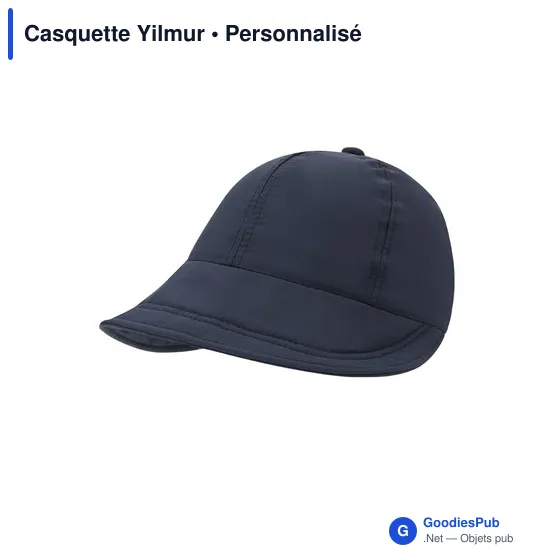 Casquette personnalisable Yilmur avec logo - Polyester résistant - Image 5