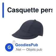 Casquette personnalisable Yilmur avec logo - Polyester résistant - Miniature 6