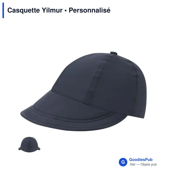 Casquette personnalisable Yilmur avec logo - Polyester résistant - Image 6