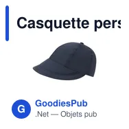 Casquette personnalisable Yilmur avec logo - Polyester résistant - Miniature 8