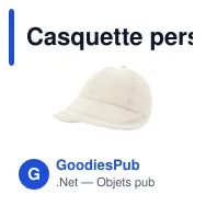 Casquette personnalisable Yilmur avec logo - Polyester résistant - Miniature 9