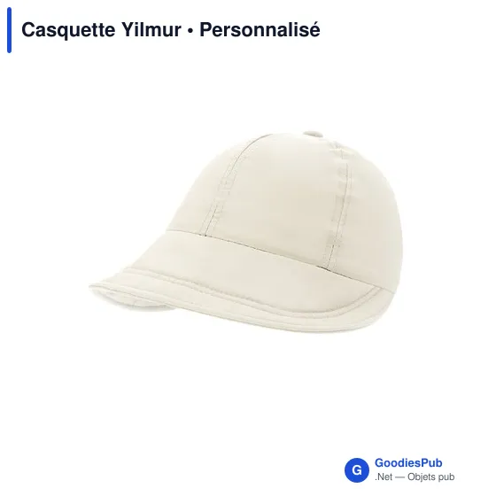 Casquette personnalisable Yilmur avec logo - Polyester résistant - Image 9