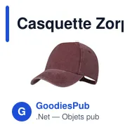 Casquette Zorp - Miniature 3