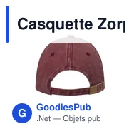 Casquette Zorp - Miniature 6