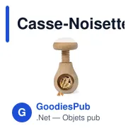 Casse-Noisette Blanch personnalisable avec logo pour entreprises - Miniature 1