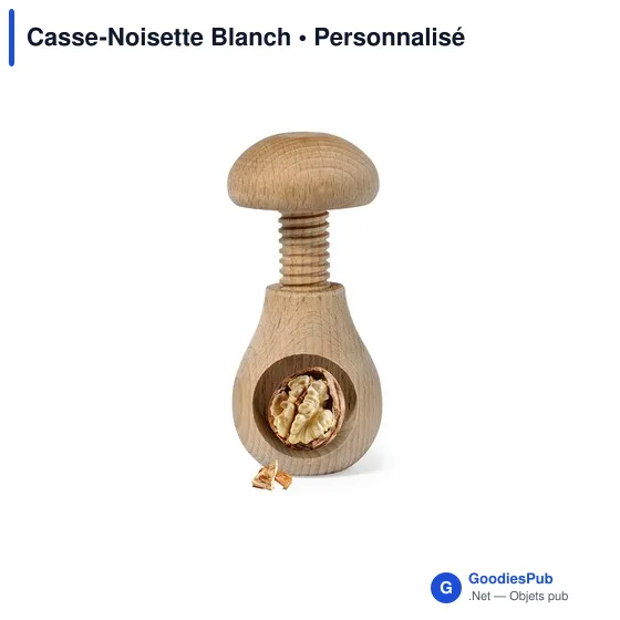 Casse-Noisette Blanch personnalisable avec logo pour entreprises - Image 1
