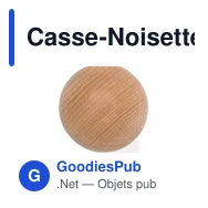 Casse-Noisette Blanch personnalisable avec logo pour entreprises - Miniature 2