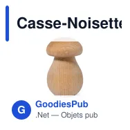 Casse-Noisette Blanch personnalisable avec logo pour entreprises - Miniature 6