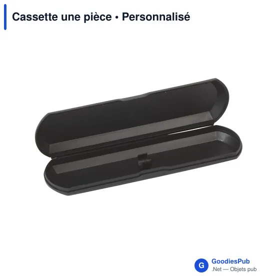 Boîtier cadeau personnalisable pour stylos - Cassette une pièceavec logo - Image 2
