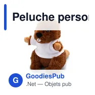 Peluche personnalisable Castor avec logo - Gavin - Miniature 2