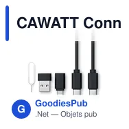 CAWATT Connecteurs câbles 4 en 1 15W - Miniature 3