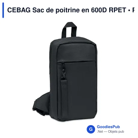 CEBAG Sac de poitrine en 600D RPET