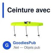 Ceinture avec Porte Numero Varux - Miniature 1