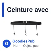 Ceinture avec Porte Numero Varux - Miniature 5