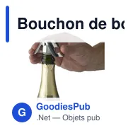 Bouchon de bouteille personnalisable en acier inoxydable - Celebrateavec logo - Miniature 1
