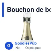 Bouchon de bouteille personnalisable en acier inoxydable - Celebrateavec logo - Miniature 2