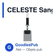 CELESTE Sangle en polyester téléphone - Miniature 2