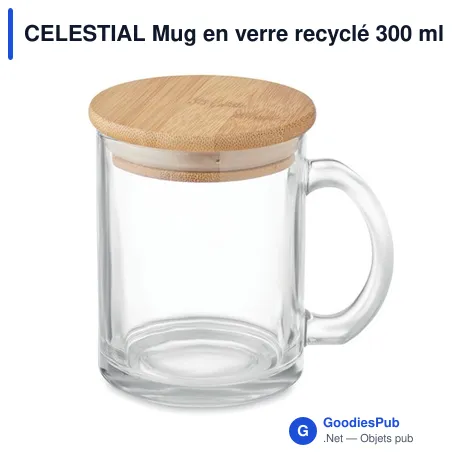 CELESTIAL Mug en verre recyclé 300 ml