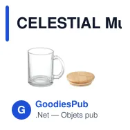 CELESTIAL Mug en verre recyclé 300 ml - Miniature 2