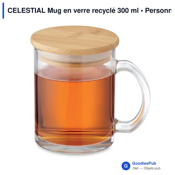 CELESTIAL Mug en verre recyclé 300 ml - Image 3
