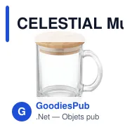 CELESTIAL Mug en verre recyclé 300 ml - Miniature 6