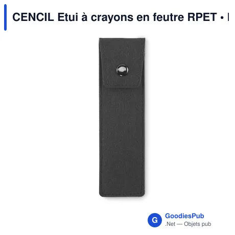 CENCIL Etui à crayons en feutre RPET