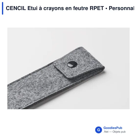 CENCIL Etui à crayons en feutre RPET - Image 11