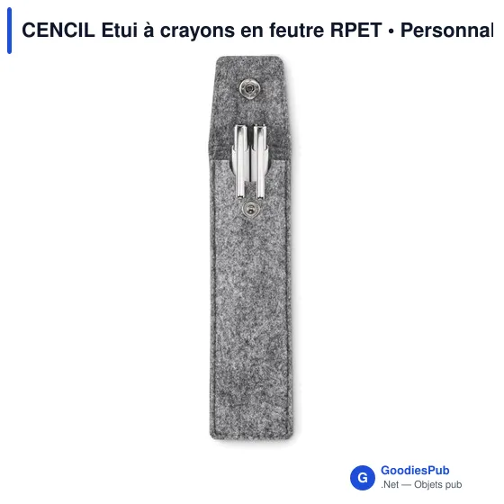 CENCIL Etui à crayons en feutre RPET - Image 7