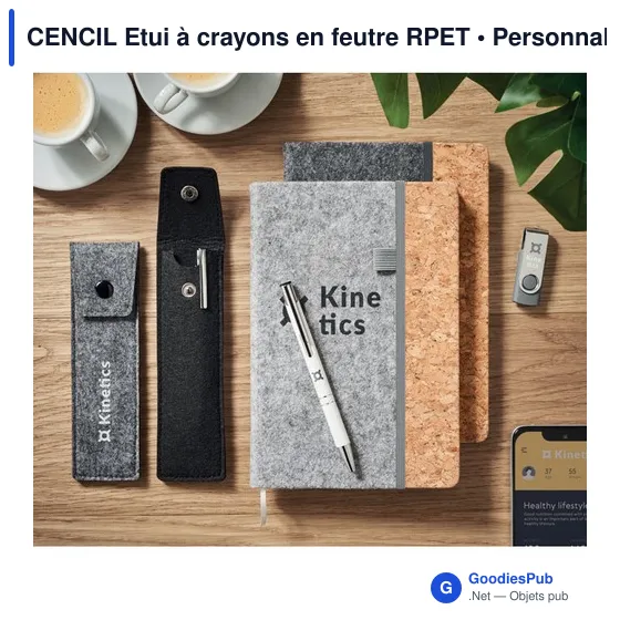 CENCIL Etui à crayons en feutre RPET - Image 9