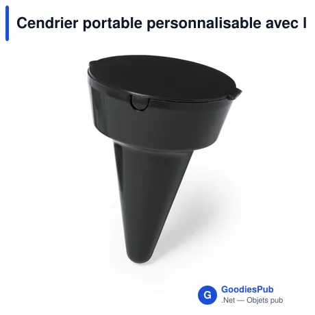 Cendrier portable personnalisable avec logo pour entreprises