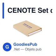 CENOTE Set de papeterie avec bloc-note - Miniature 5