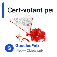 Cerf-volant personnalisable avec logo et 4 feutres Lina - Miniature 2