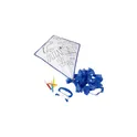 Variante bleu - Cerf-volant personnalisable avec logo et 4 feutres Lina