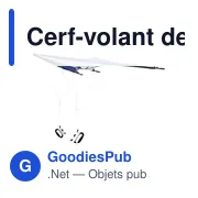 Cerf-volant delta personnalisable en polyester avec logo - Lirien - Miniature 2