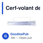 Cerf-volant delta personnalisable en polyester avec logo - Lirien - Miniature 4