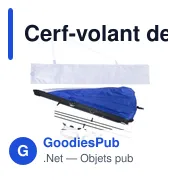 Cerf-volant delta personnalisable en polyester avec logo - Lirien - Miniature 6