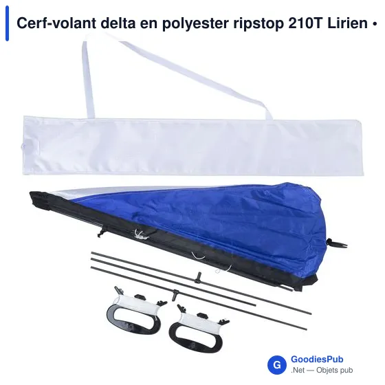 Cerf-volant delta personnalisable en polyester avec logo - Lirien - Image 6
