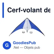 Cerf-volant delta personnalisable en polyester avec logo - Lirien - Miniature 7