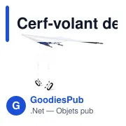 Cerf-volant delta personnalisable en polyester avec logo - Lirien - Miniature 8