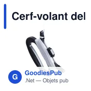 Cerf-volant delta personnalisable en polyester avec logo - Lirien - Miniature 10