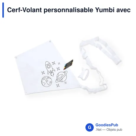 Cerf-Volant personnalisable Yumbi avec logo - Loisirs créatifs