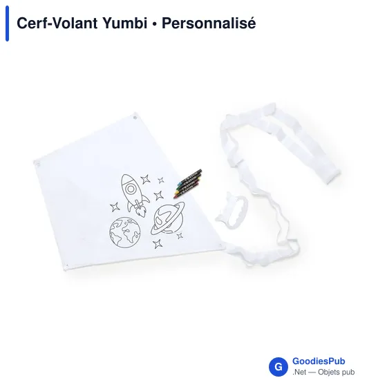 Cerf-Volant personnalisable Yumbi avec logo - Loisirs créatifs - Image 2