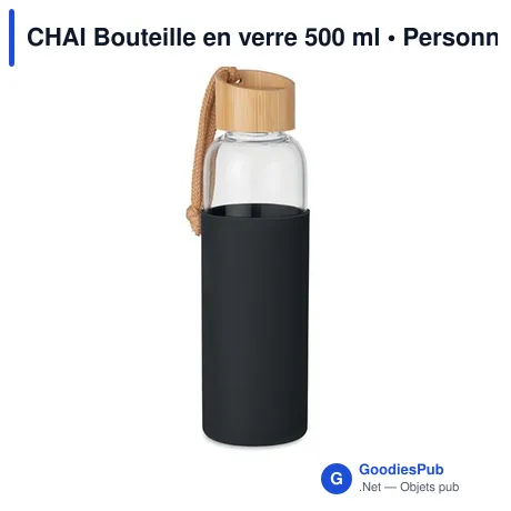 CHAI Bouteille en verre 500 ml