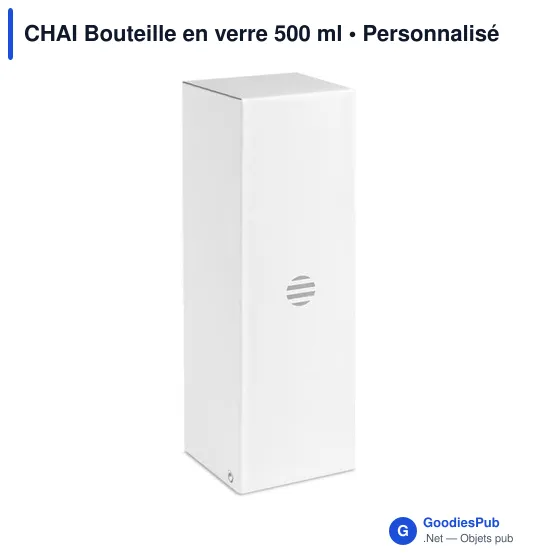 CHAI Bouteille en verre 500 ml - Image 4