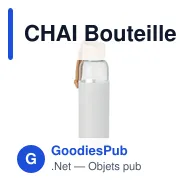 CHAI Bouteille en verre 500 ml - Miniature 5