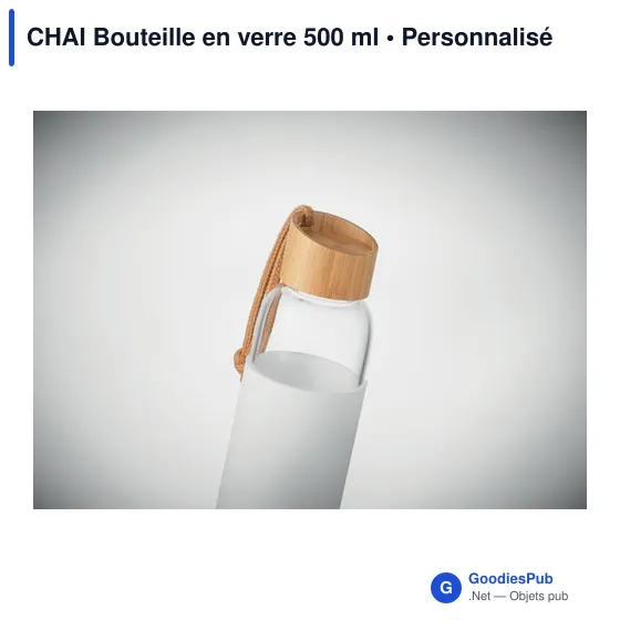 CHAI Bouteille en verre 500 ml - Image 6