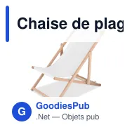 Chaise de plage pliante personnalisable en bois avec logo - Sublimation - Miniature 2