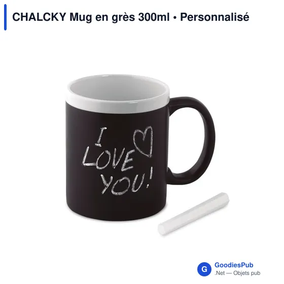 CHALCKY Mug en grès 300ml - Image 2