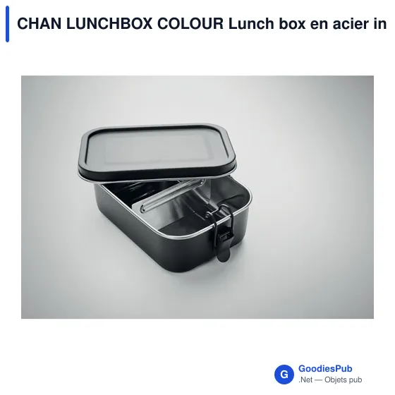 CHAN LUNCHBOX COLOUR Lunch box en acier inox. 750ml - Image 5