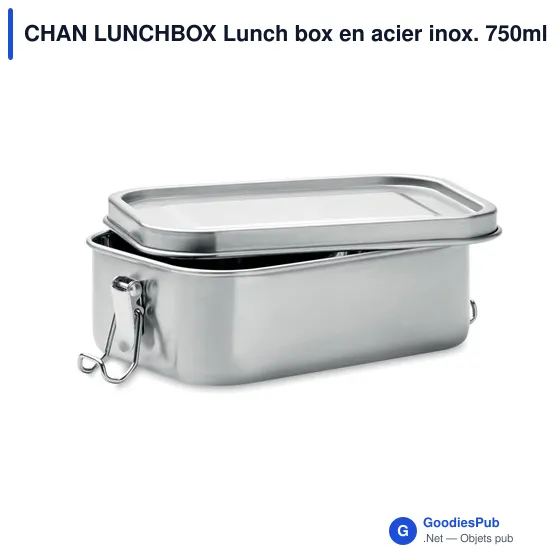 CHAN LUNCHBOX Lunch box en acier inox. 750ml - Image 2